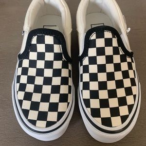 VANS ASHER CHECKERS SLIP-ON SNEAKER - KIDS SIZE 11 (US Youth)